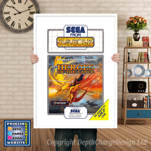 ADD Heroes Of The Lance Inspired Retro Gaming Poster