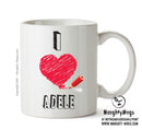 I Love ADELE Celebrity Mug