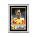 ADRIAN (1) Limited Edition Football Player Signed Print - Football