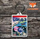 ADVENTURES OF LOLO 2 Retro NES Game Cover Art Gaming Keyring