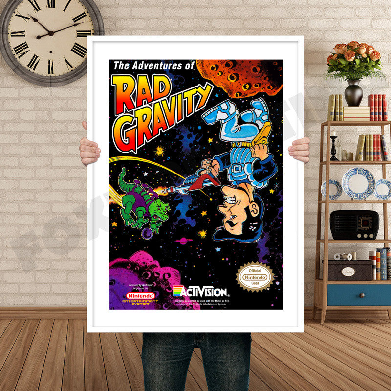 ADVENTURES OF RAD GRAVITY Retro GAME INSPIRED THEME Nintendo NES Gaming A4 A3 A2 Or A1 Poster Art 22