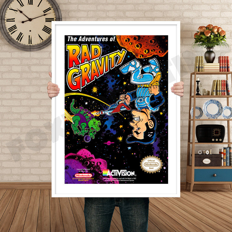 ADVENTURES OF RAD GRAVITY Retro GAME INSPIRED THEME Nintendo NES Gaming A4 A3 A2 Or A1 Poster Art 22