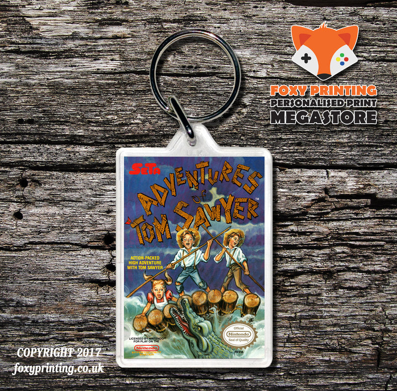 ADVENTURES OF THE MAGIC KINGDOM Retro NES Game Cover Art Gaming Keyring