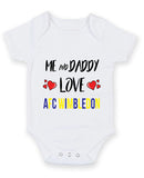 Me and Daddy Love AFC WIMBLEDON Personalised FOOTBALL TEAM Baby Grow