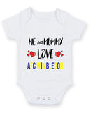 Me and Mummy love AFC WIMBLEDON Personalised FOOTBALL TEAM Baby Grow
