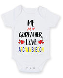 Me and My Godfather Love AFC WIMBLEDON Personalised FOOTBALL TEAM Baby Grow