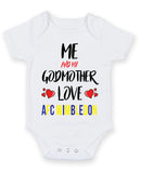 Me and My Godmother Love AFC WIMBLEDON Personalised FOOTBALL TEAM Baby Grow
