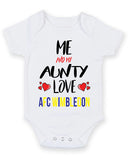 Me and My Aunty Love AFC WIMBLEDON Personalised FOOTBALL TEAM Baby Grow