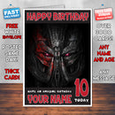 AGE OF EXTINCTION BM2 THEME INSPIRED Style PERSONALISED Kids Adult FUNNY Birthday Card