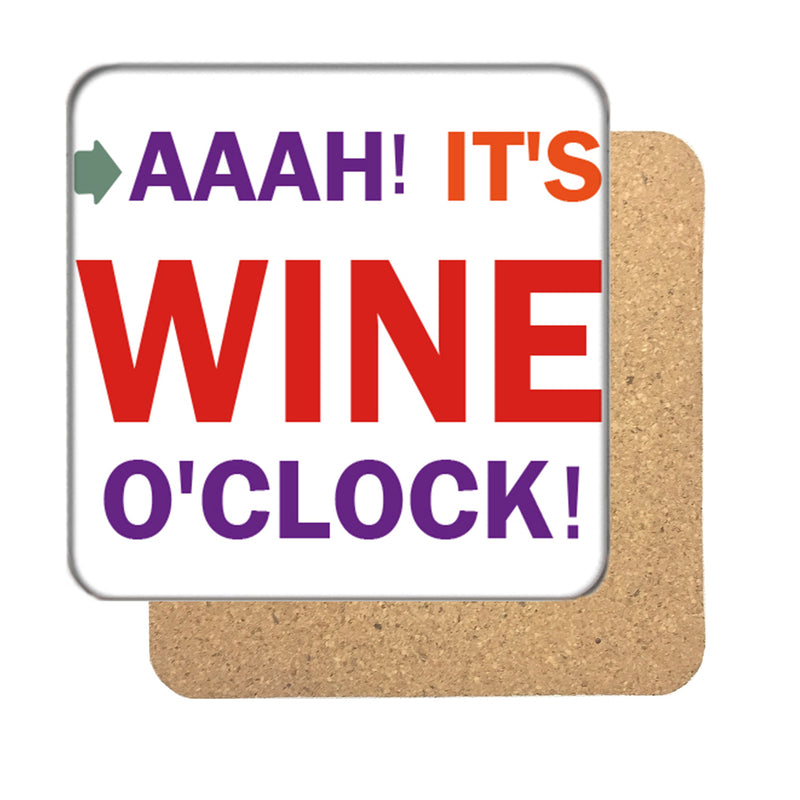 Wine o' clock Drinks Coaster