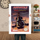 AIRWOLF NES Retro GAME INSPIRED THEME Nintendo NES Gaming A4 A3 A2 Or A1 Poster Art 27