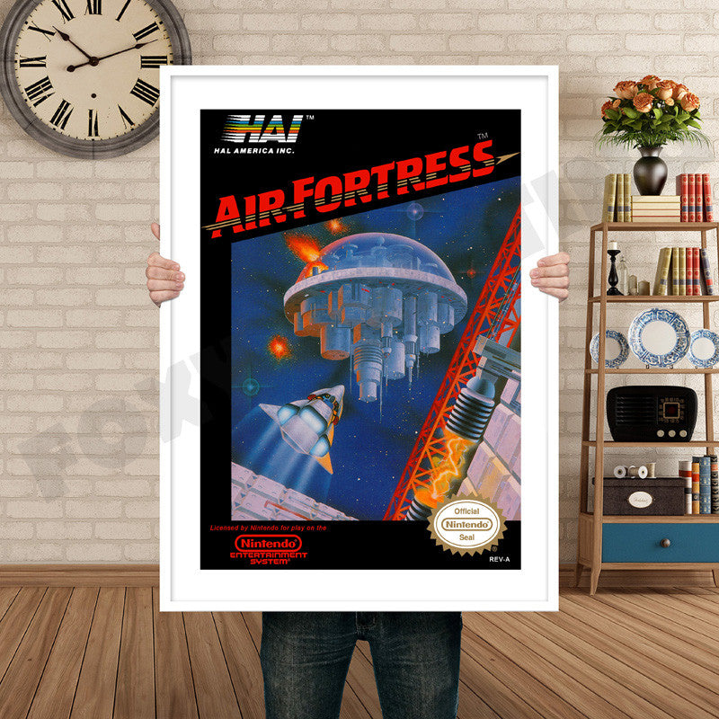 AIR FORTRESS Retro GAME INSPIRED THEME Nintendo NES Gaming A4 A3 A2 Or A1 Poster Art 26