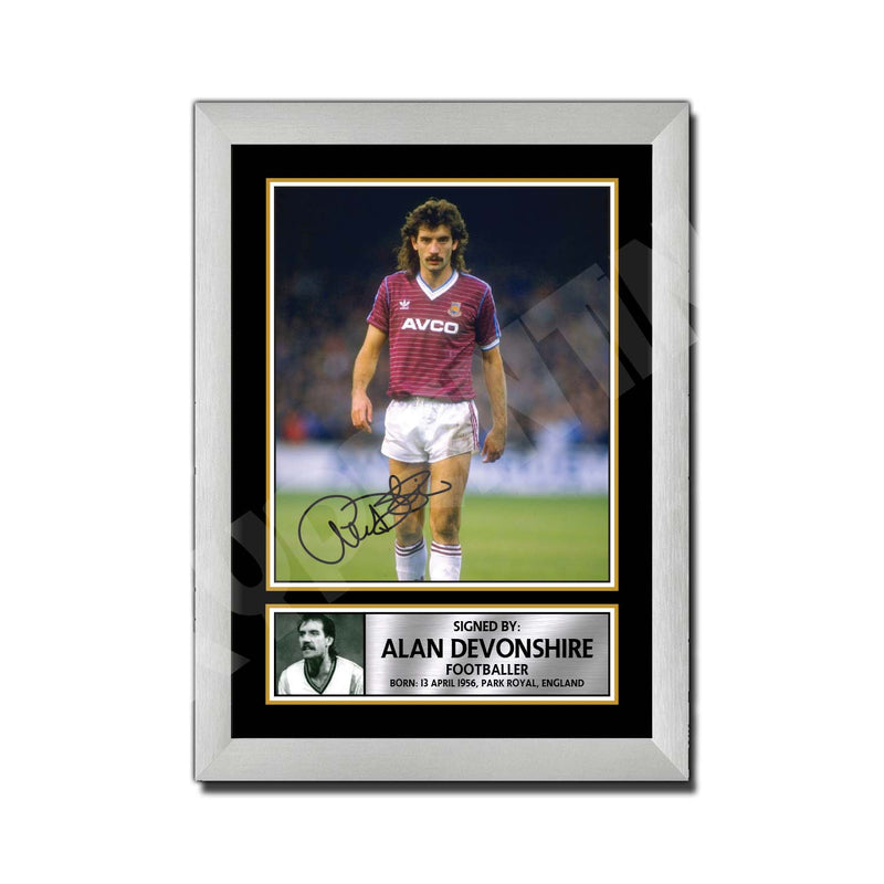 ALAN DEVONSHIRE (1) Limited Edition Football Player Signed Print - Football