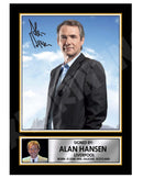 ALAN HANSEN 1 Limited Edition Football Player Signed Print - Football