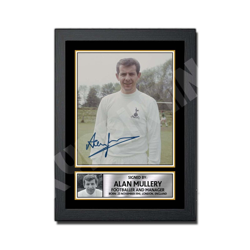 ALAN MULLERY Limited Edition Football Player Signed Print - Football