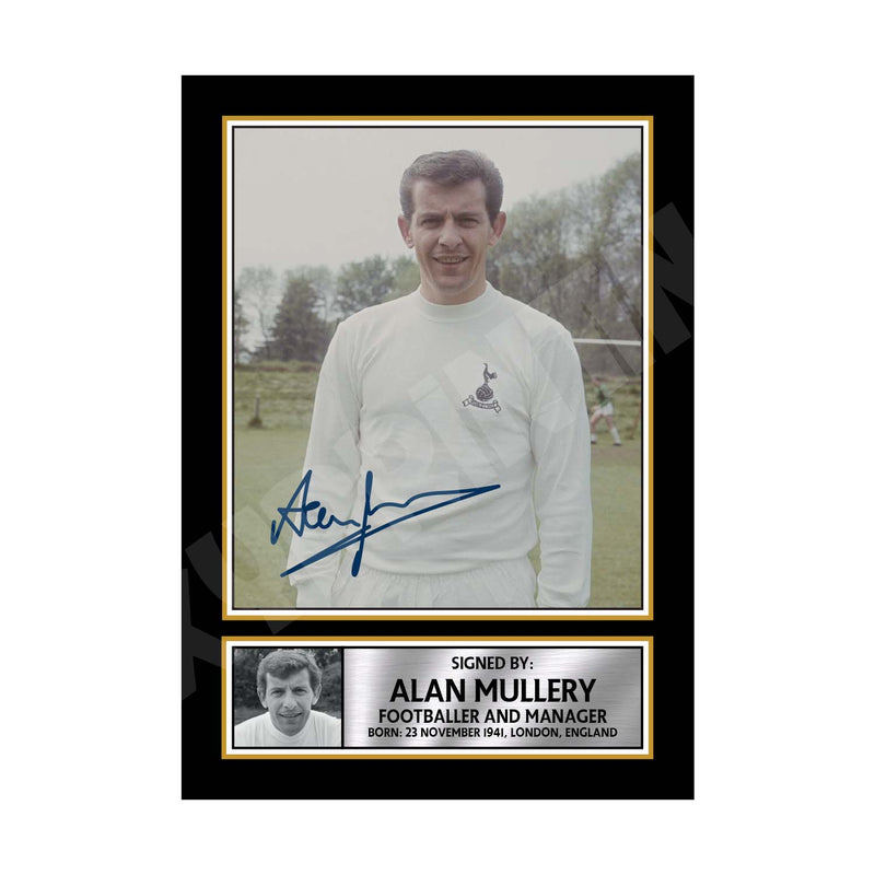 ALAN MULLERY Limited Edition Football Player Signed Print - Football