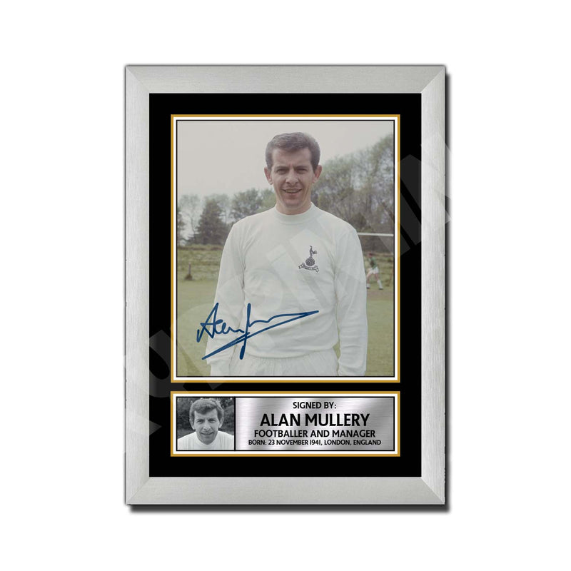 ALAN MULLERY Limited Edition Football Player Signed Print - Football