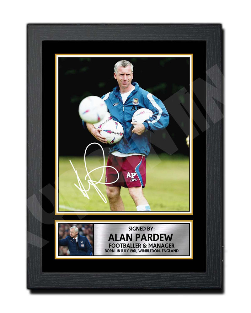 ALAN PARDEW Limited Edition Football Player Signed Print - Football