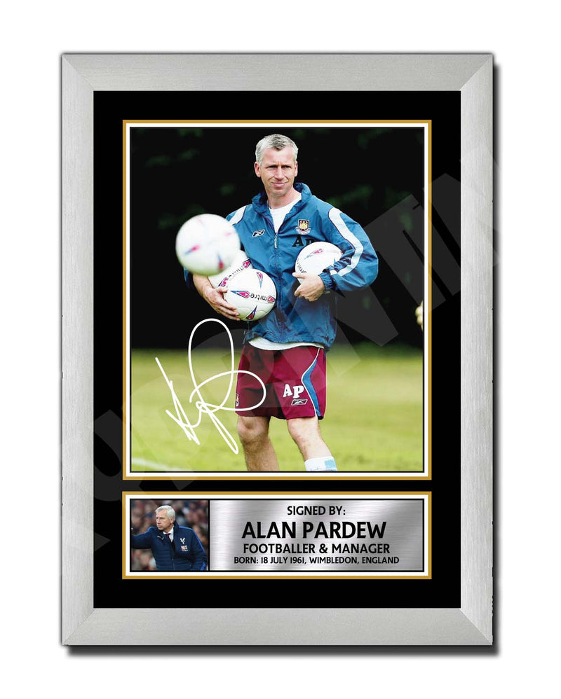 ALAN PARDEW Limited Edition Football Player Signed Print - Football