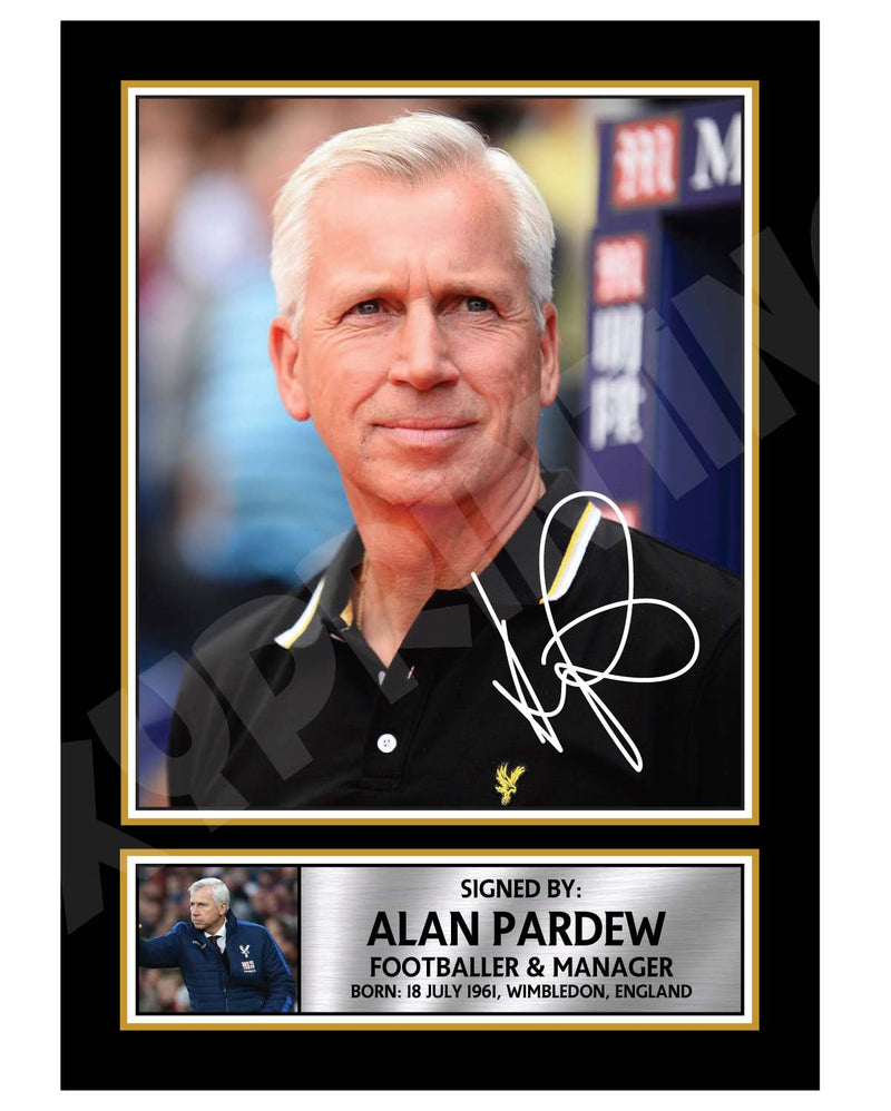 ALAN PARDEW 2 Limited Edition Football Player Signed Print - Football