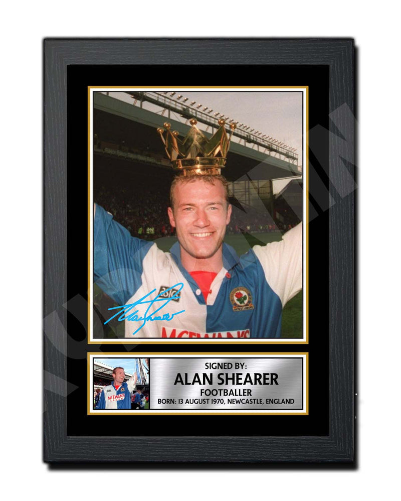 ALAN SHEARER Limited Edition Football Player Signed Print - Football