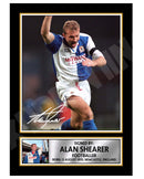 ALAN SHEARER 2 Limited Edition Football Player Signed Print - Football