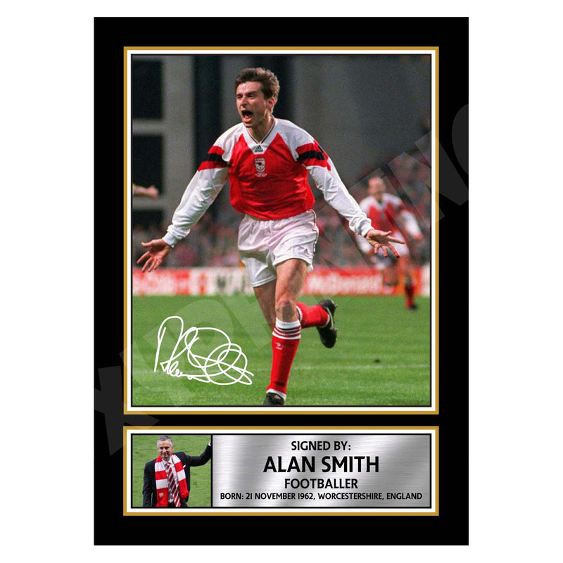 ALAN SMITH Limited Edition Football Player Signed Print - Football