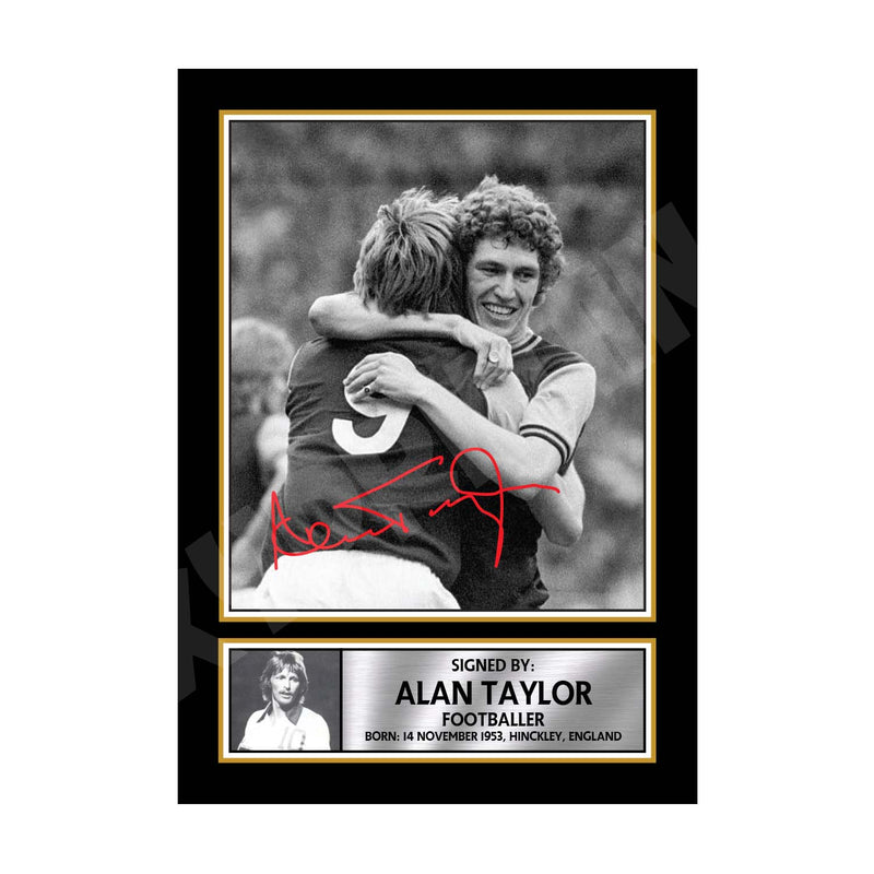 ALAN TAYLOR 2 Limited Edition Football Player Signed Print - Football