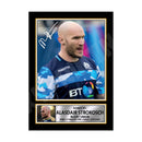 ALASDAIR STROKOSCH 2 Limited Edition Rugby Player Signed Print - Rugby