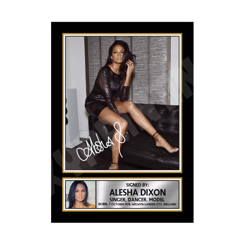 ALESHA DIXON 2 Limited Edition Music Signed Print
