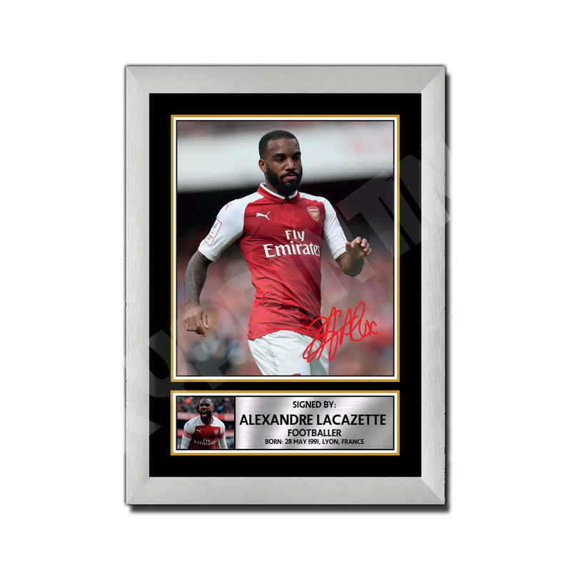 ALEXANDRE LACAZETTE 2 Limited Edition Football Player Signed Print - Football