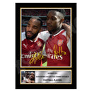 ALEXANDRE LACAZETTE _ DANNY WELBECK Limited Edition Football Player Signed Print - Football