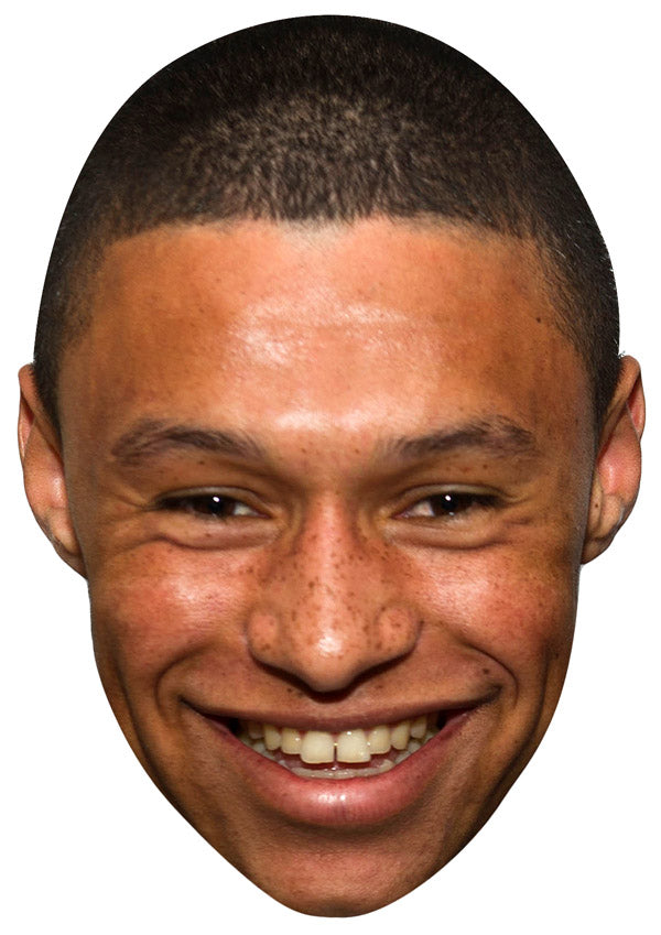 ALEX OXLADE CHAMBERLAIN JB - Footballer Fancy Dress Cardboard Celebrity Party Face Mask – Alex Oxlade Chamberlain JB - Footballer Party Face Mask