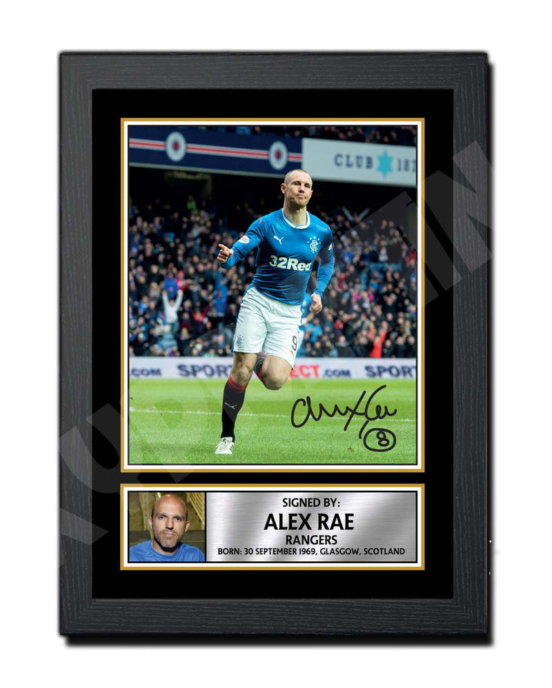 ALEX RAE 1 Limited Edition Football Player Signed Print - Football