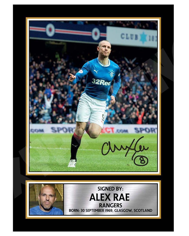 ALEX RAE 1 Limited Edition Football Player Signed Print - Football