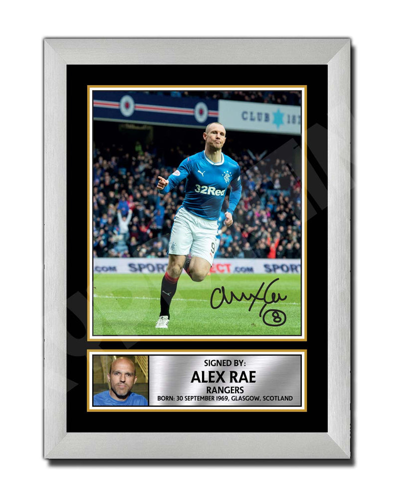 ALEX RAE 1 Limited Edition Football Player Signed Print - Football
