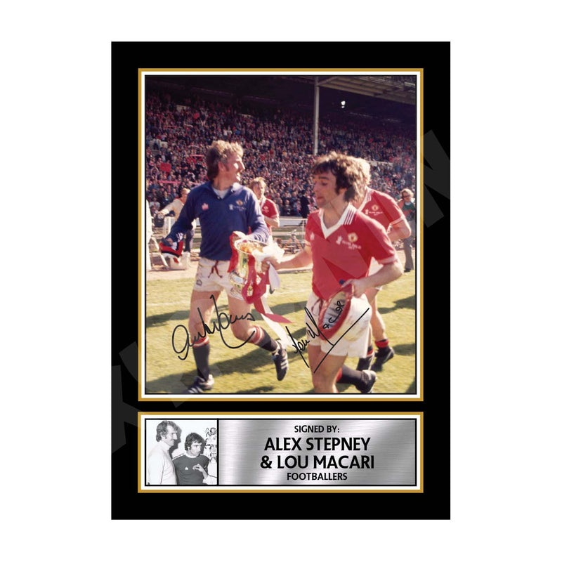 ALEX STEPNEY _ LOU MACARI Limited Edition Football Player Signed Print - Football