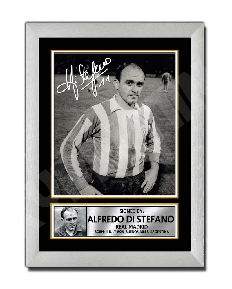 ALFREDO DI STEFANO 1 Limited Edition Football Player Signed Print - Football