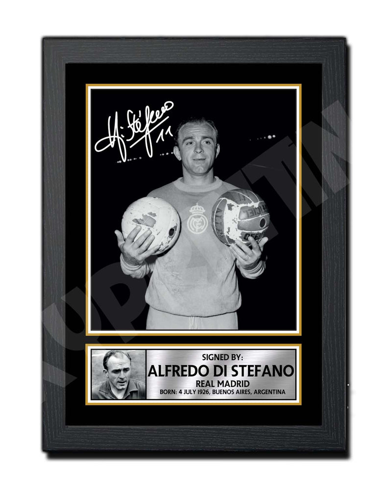 ALFREDO DI STEFANO 2 Limited Edition Football Player Signed Print - Football
