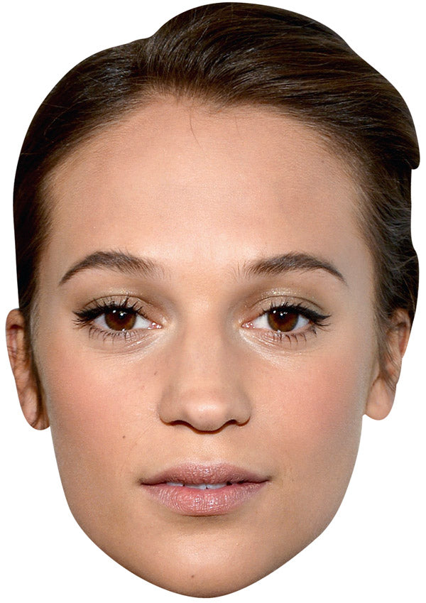 Alicia Vikander Face Mask – Fancy Dress Cardboard Costume Mask