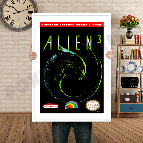 Alien 3 Retro Game Inspired Theme Nintendo NES Gaming