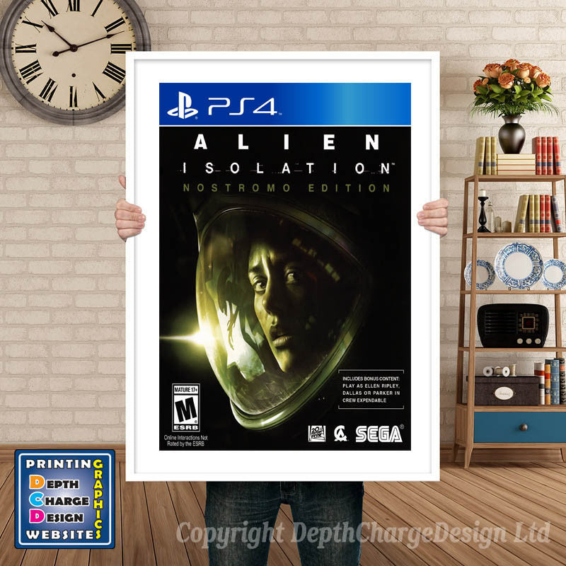 ALIEN ISOLATION PS4 GAME INSPIRED THEME PS4 GAME INSPIRED THEME Retro Gaming Poster A4 A3 A2 Or A1