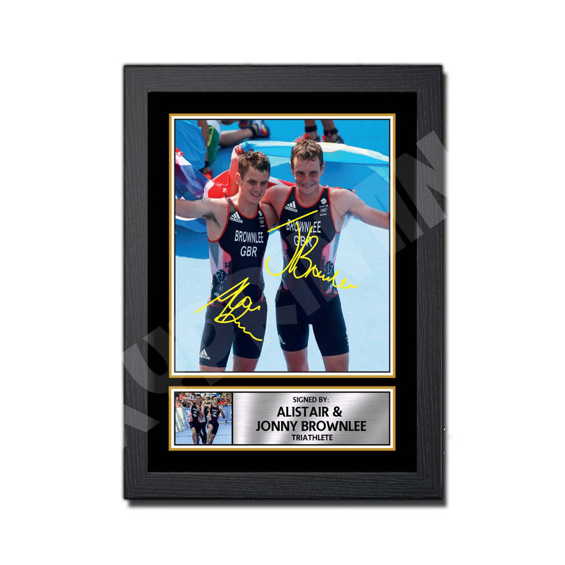 ALISTAIR _ JONNY BROWNLEE 2 Limited Edition Athletics Signed Print - Athletic