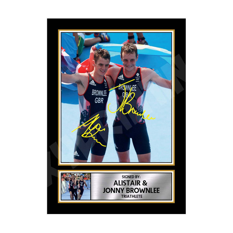 ALISTAIR _ JONNY BROWNLEE 2 Limited Edition Athletics Signed Print - Athletic