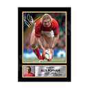 ALIX POPHAM 1 Limited Edition Rugby Player Signed Print - Rugby