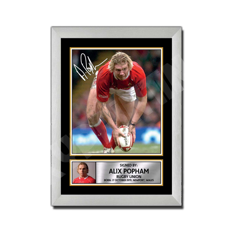ALIX POPHAM 1 Limited Edition Rugby Player Signed Print - Rugby