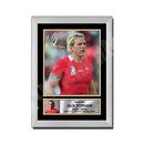 ALIX POPHAM 2 Limited Edition Rugby Player Signed Print - Rugby