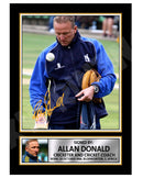 ALLAN DONALD Limited Edition Cricketer Signed Print - Cricket Player