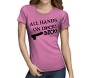All Hands On Dick Black Custom Hen T-Shirt - Any Name - Party Tee