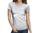 All Hands On Dick White Custom Hen T-Shirt - Any Name - Party Tee